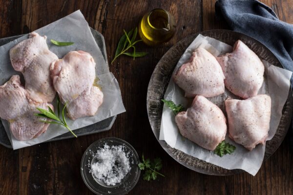Chicken thigh cutlets bone-in x2