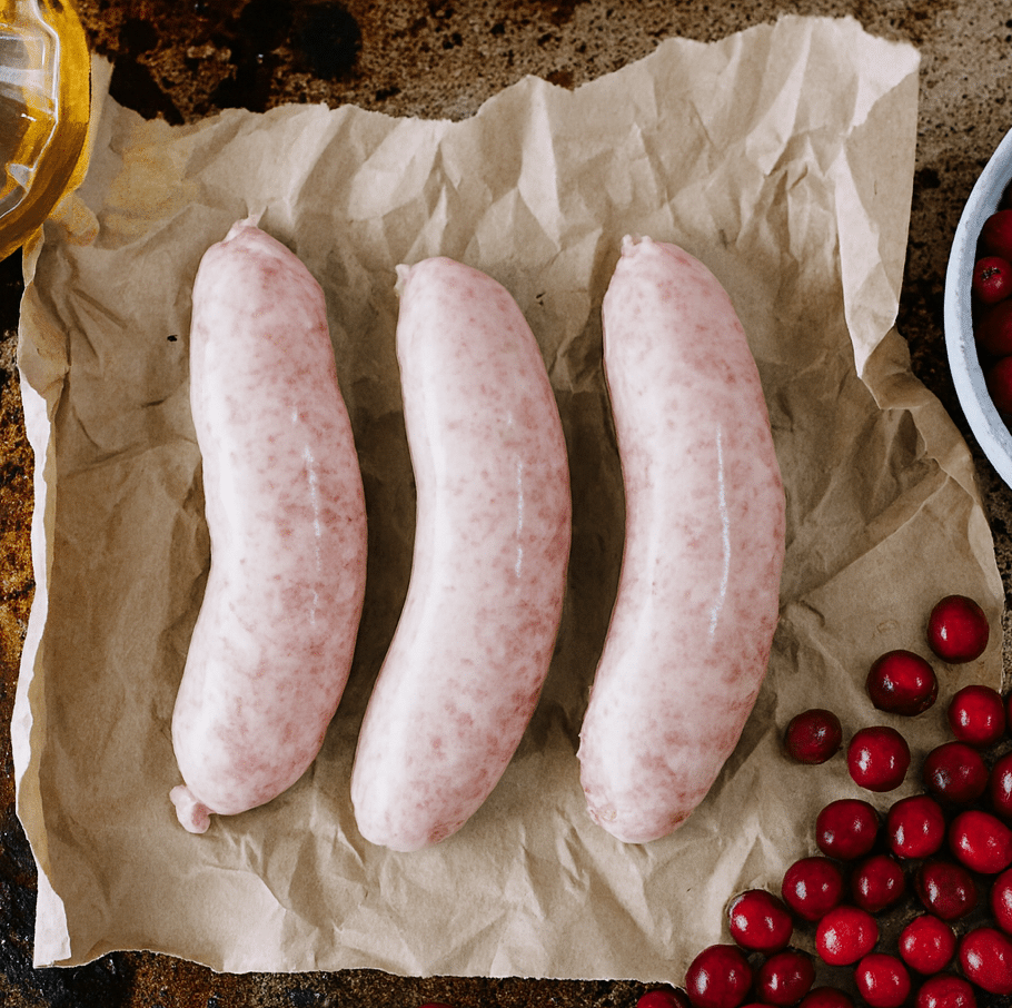 Pork and Cranberry sausages - waipawa Butchery