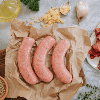 Beef, Herb & Garlic | GF (x6 Sausages)