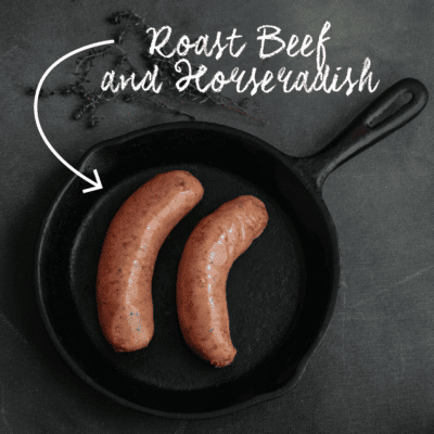 Waipawa Butchery Roast Beef Horseradish Sausage