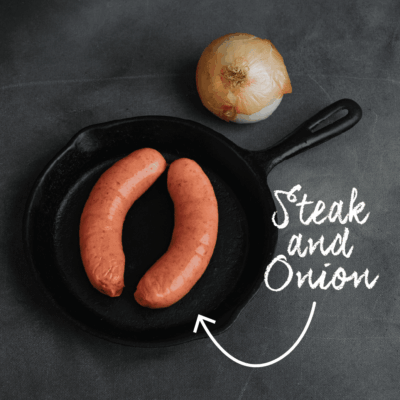 Steak and Onion Sausage Waipawa Butchery