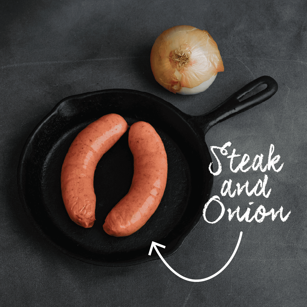Steak and Onion Sausage Waipawa Butchery
