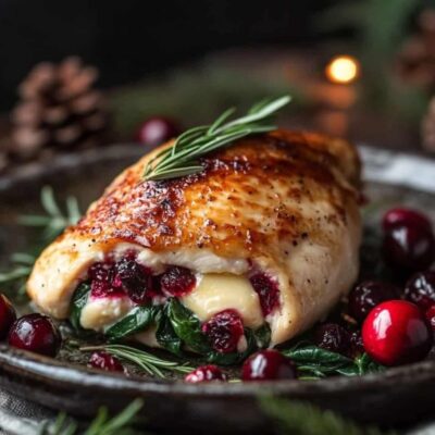 Festive Stuffed Chicken Breast Meal