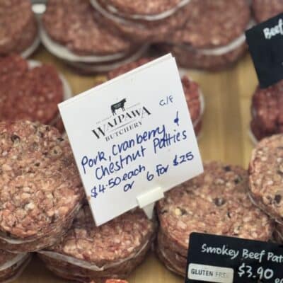 Pork, Cranberry & Chestnut Patties | Waipawa Butchery