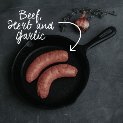 Waipawa Butchery Beef Herb Garlic Sausage