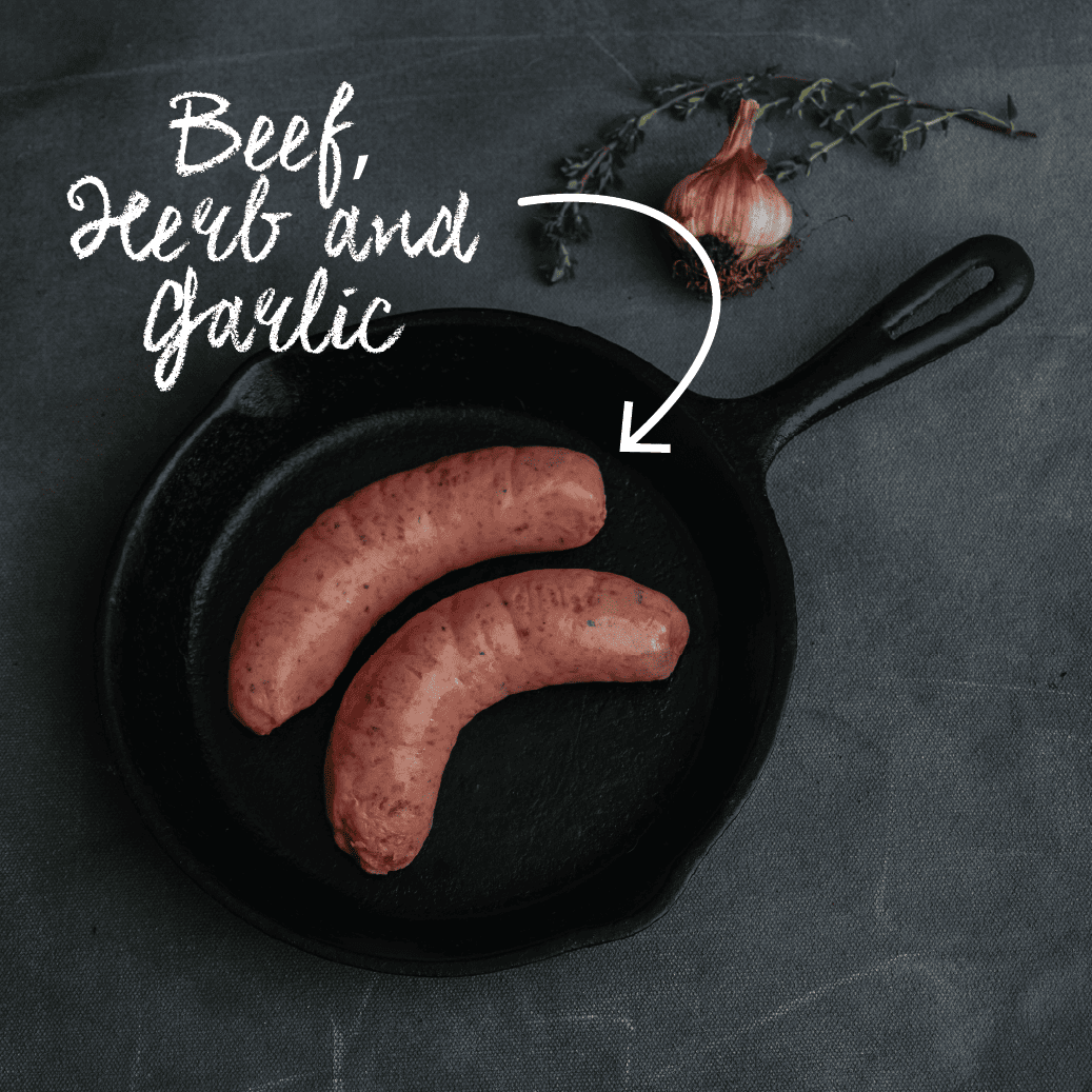 Waipawa Butchery Beef Herb Garlic Sausage