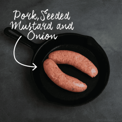 Waipawa Butchery Pork Seeded Mustard Sausage